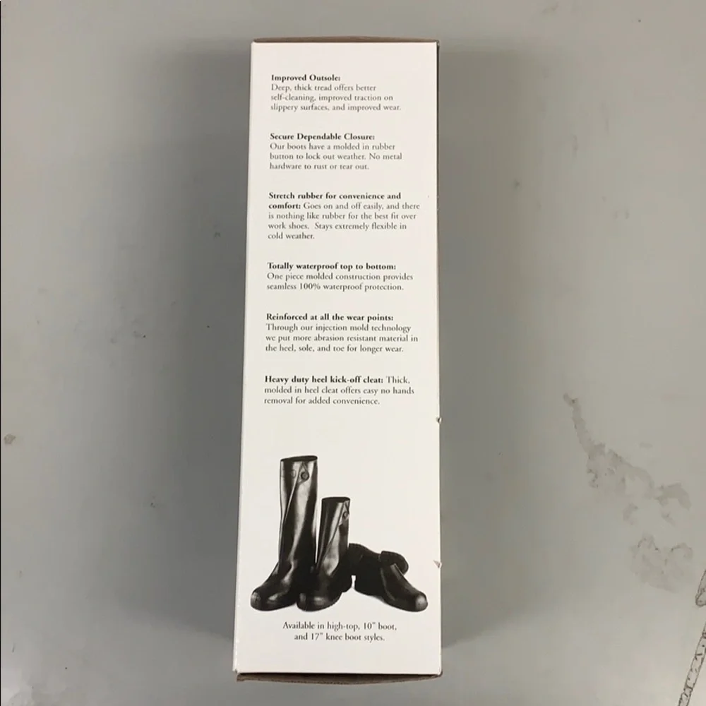 Tingley 10” Rubber Overshoes Size 14-15 1/2 Men’s
